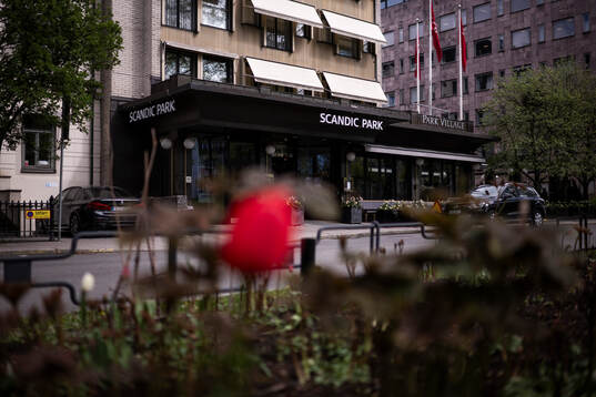 Exterior view of Scandic Park, residence of the Swedish