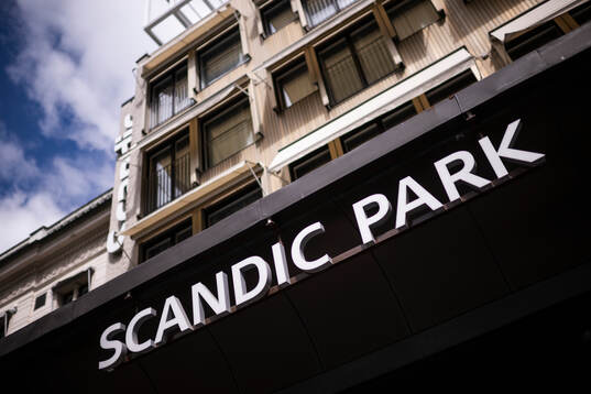 Exterior view of Scandic Park, residence of the Swedish