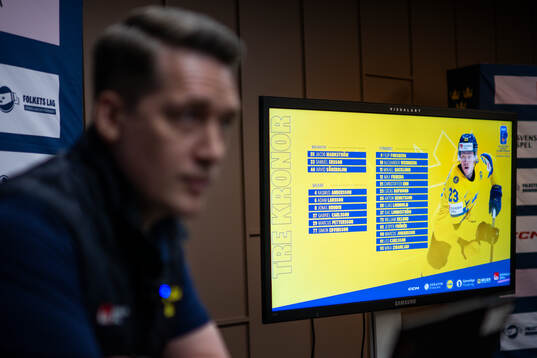 Sam Hallam, head coach of the Swedish men's national ice