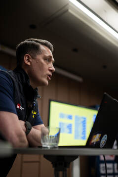 Sam Hallam, head coach of the Swedish men's national ice