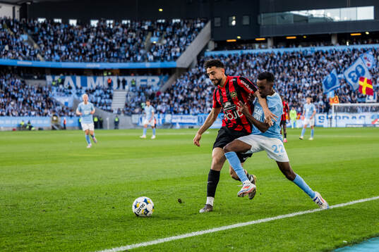 Brommapojkarnas Daleho Irandust och Malmö FFs Taha Ali