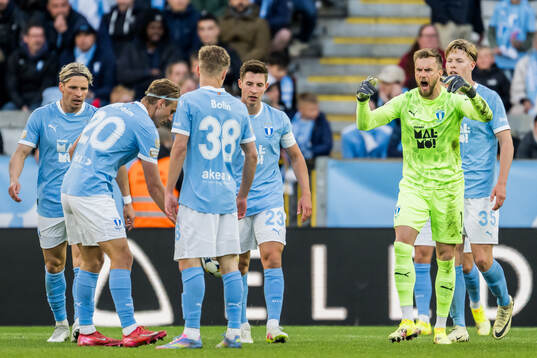 Malmö FFs Lasse Berg Johnsen, Ricardo Friedrich och Nils