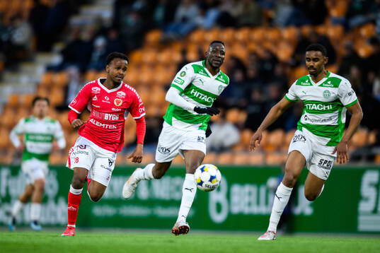 Kalmars Abdi Sabriye mot Västerås Frederic Nsabiyumva och