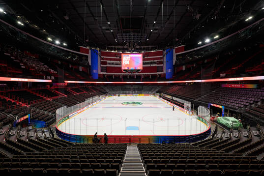 Interior view of Avicii Arena