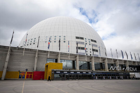 Exterior view of Avicii Arena