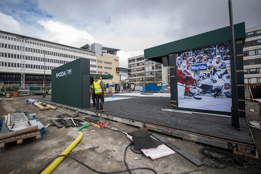 View of the fan zone