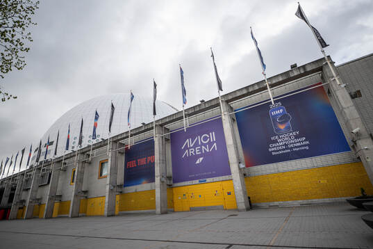 Exterior view of Avicii Arena