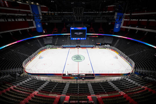 Interior view of Avicii Arena