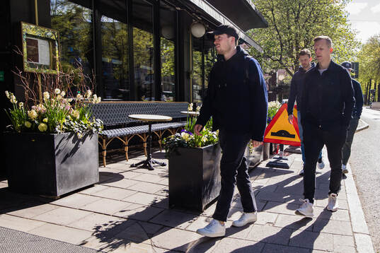 Jesper Frödén and Max Friberg of the Swedish national