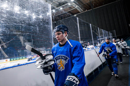 Lenni Hämeenaho of Finland at a practice session