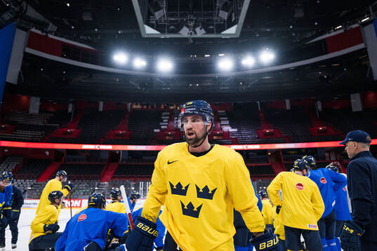 Erik Gustafsson of Sweden at a practice session
