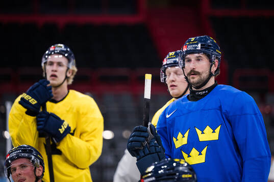 Filip Forsberg of Sweden at a practice session