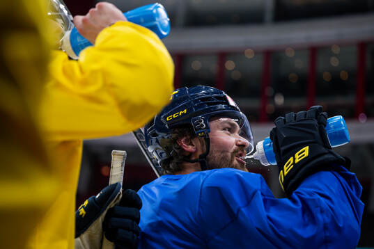 Rasmus Andersson of Sweden at a practice session