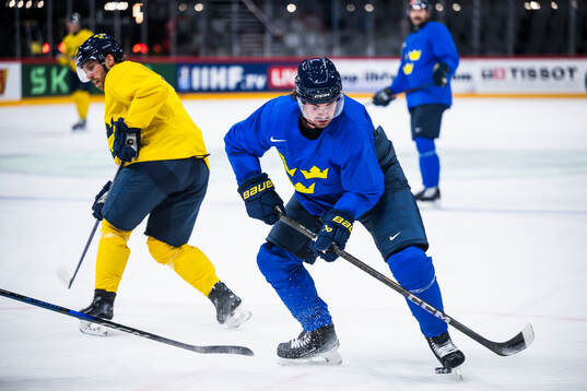 Marcus Johansson of Sweden at a practice session