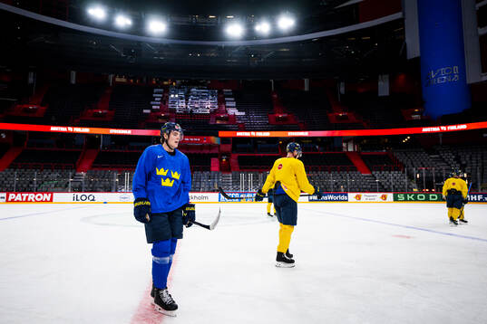 Leo Carlsson of Sweden at a practice session