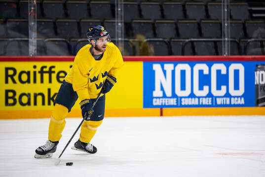 Elias Lindholm of Sweden at a practice session