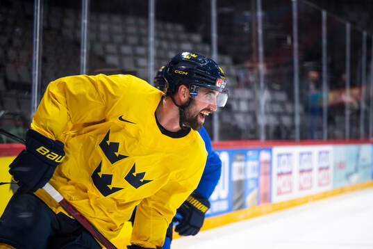 Erik Gustafsson of Sweden at a practice session