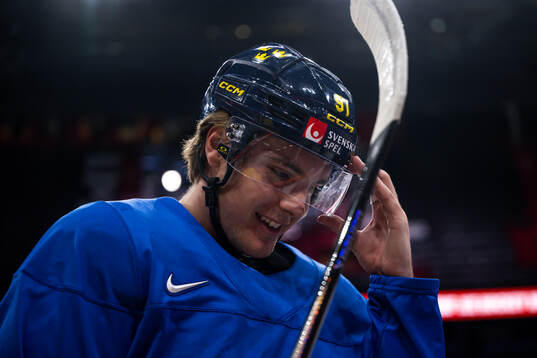 Leo Carlsson of Sweden at a practice session