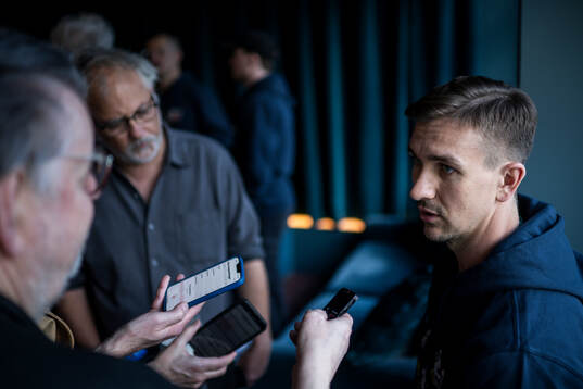 Mikael Backlund of Sweden at a press event