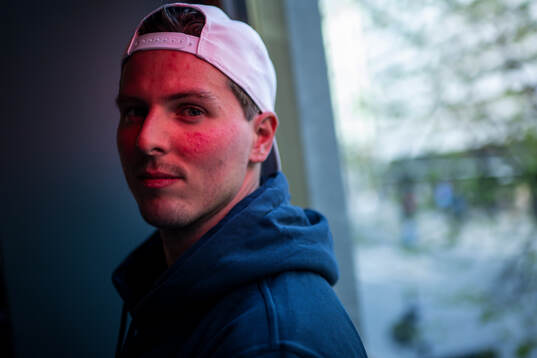 Isac Lundeström of Sweden poses for a portrait at a press