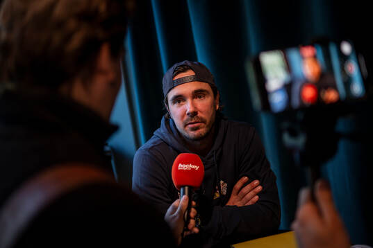 Marcus Johansson of Sweden at a press event