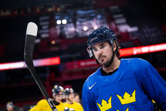 Marcus Johansson of Sweden at a practice session