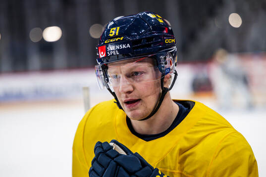 Emil Heineman of Sweden at a practice session