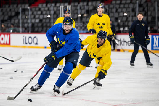 Filip Forsberg of Sweden at a practice session