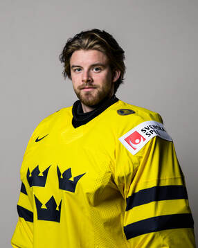 Goaltender Samuel Ersson of Sweden poses for a portrait