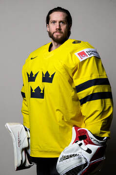 Goaltender Jacob Markström of Sweden poses for a portrait