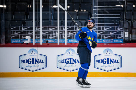 Rasmus Andersson of Sweden at a practice session