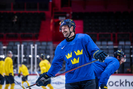 Filip Forsberg of Sweden at a practice session