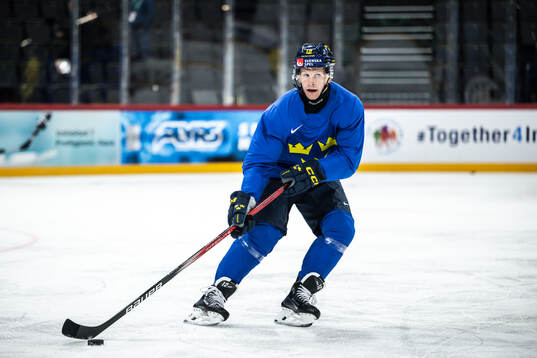 Max Friberg of Sweden at a practice session