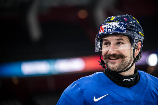 Filip Forsberg of Sweden at a practice session