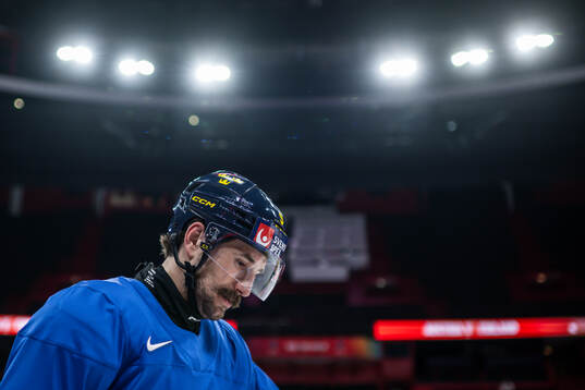 Filip Forsberg of Sweden at a practice session