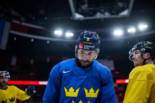 Filip Forsberg of Sweden at a practice session