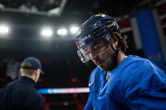 Marcus Johansson of Sweden at a practice session
