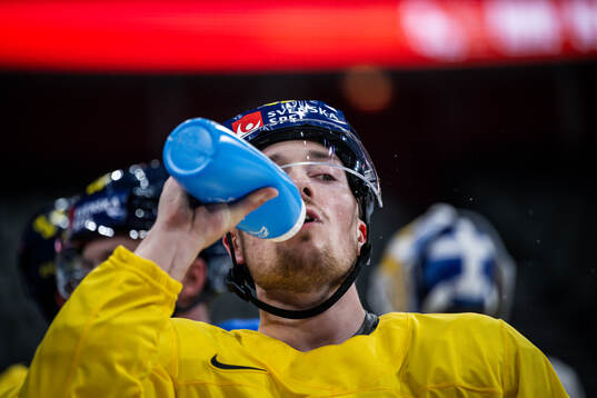 Jesper Frödén of Sweden at a practice session