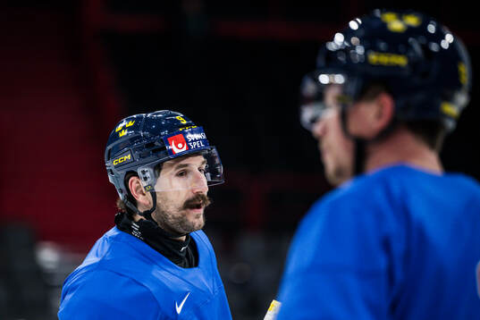 Filip Forsberg of Sweden at a practice session