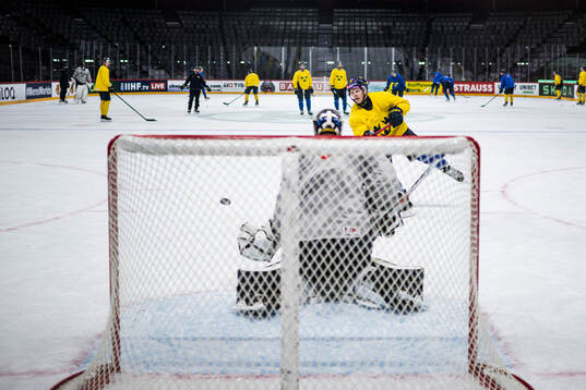 Max Friberg of Sweden at a practice session