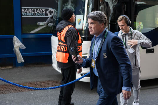 Sports director Bosse Andersson of Djurgården arrives to