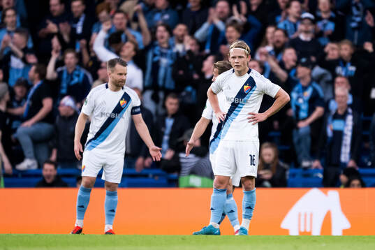 Tobias Gulliksen of Djurgården looks dejected
