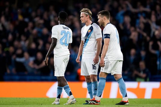 Tobias Gulliksen of Djurgården looks dejected