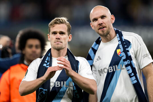 Hampus Finndell and Marcus Danielson of Djurgården