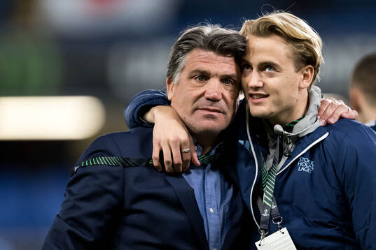 Sports director Bosse Andersson and Oskar Fallenius of