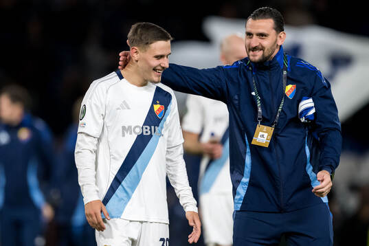 Melvin Vucenovic Persson and transition coach Agon Mehmeti
