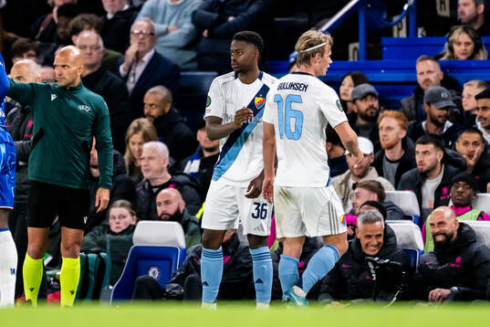 Alieu Atlee Manneh and Tobias Gulliksen of Djurgården