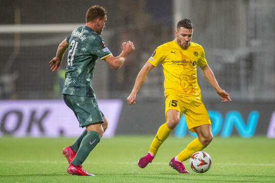 Dejan Kulusevski of Tottenham Hotspur and Fredrik André