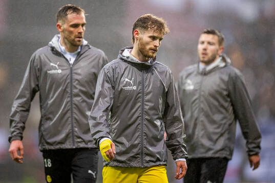 Ole Didrik Blomberg of Bodø/Glimt warms up