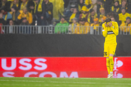 Håkon Evjen of Bodø/Glimt looks dejected